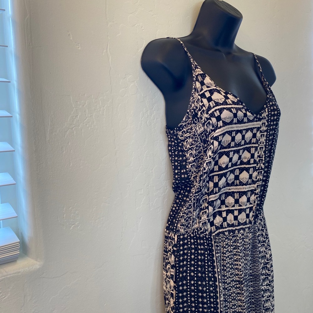 Black & Cream Romper retro pattern Size XS - Picture 4 of 6